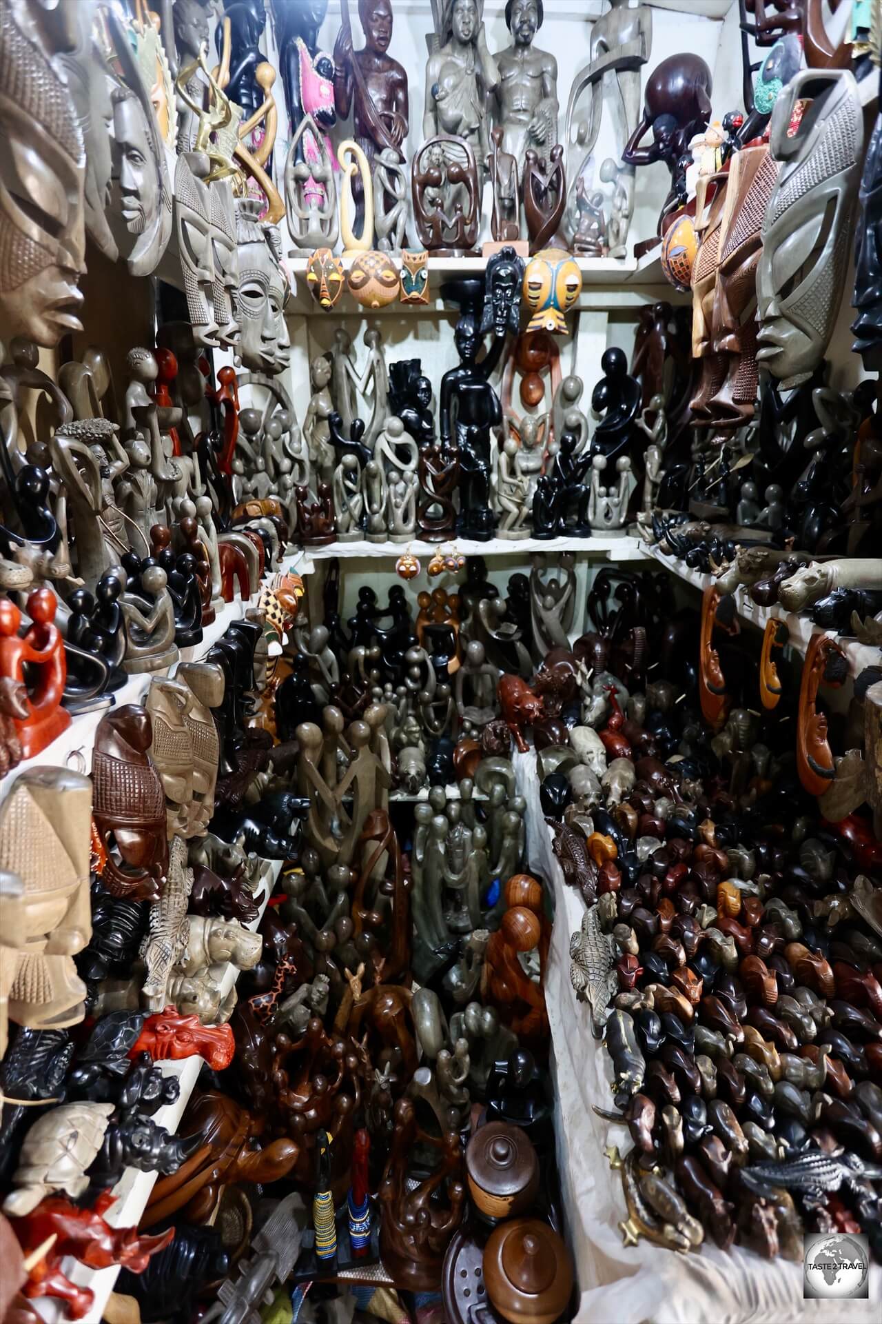 Brazzaville is home to many incredible African craft shops.