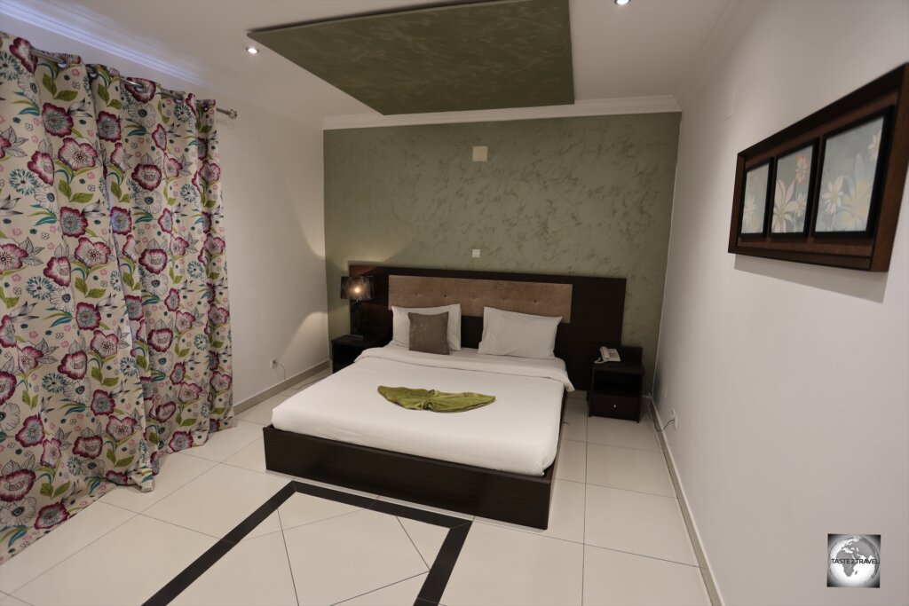 My comfortable and spacious room at the Capital Hôtel.