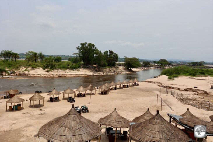 Bantu Beach is a popular recreation spot for locals who wish to cool off in the calm, refreshing waters of the Djoué River.