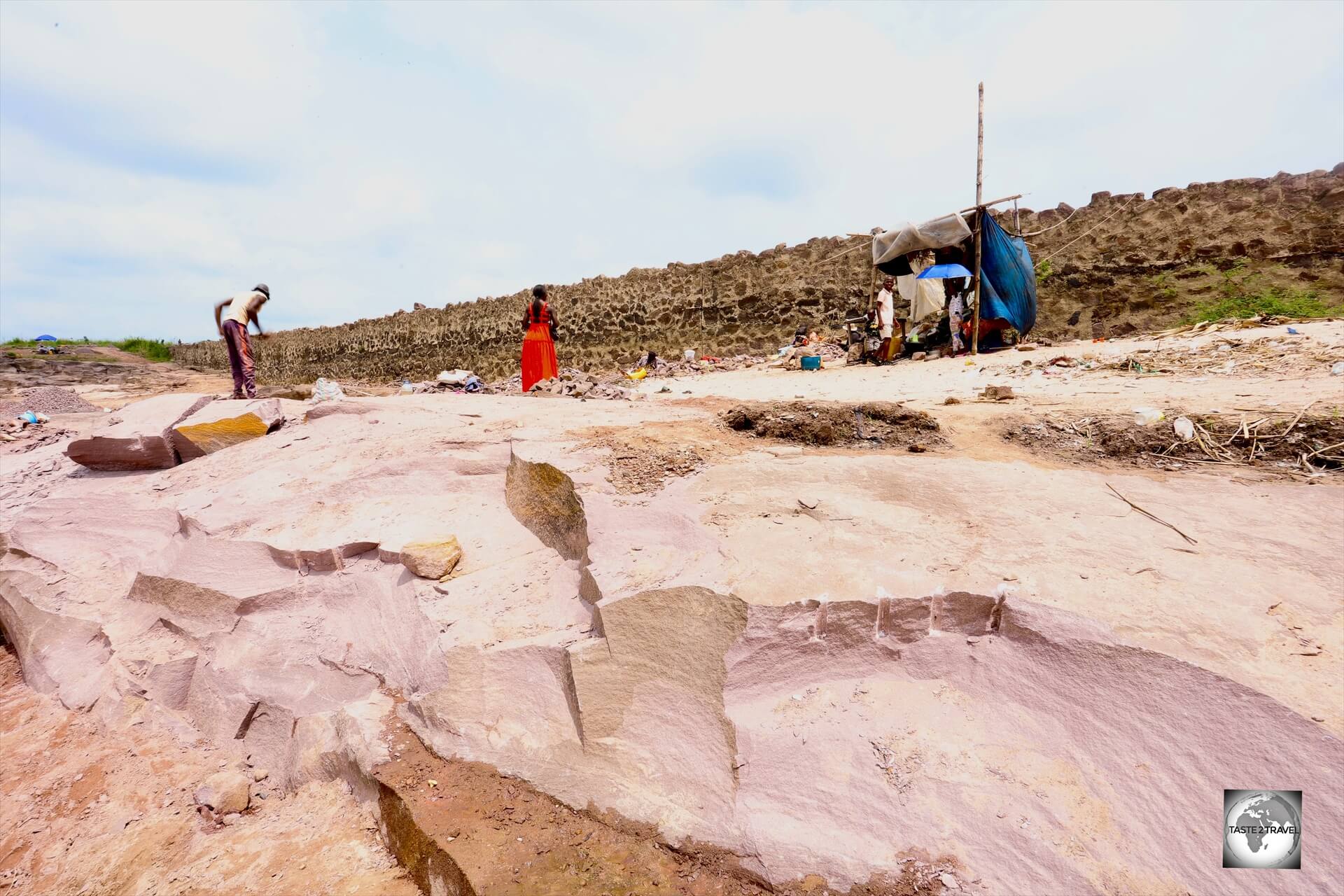 Many of the labourers are illegal immigrants from neighbouring DRC and, understandably, did not want their photo taken.