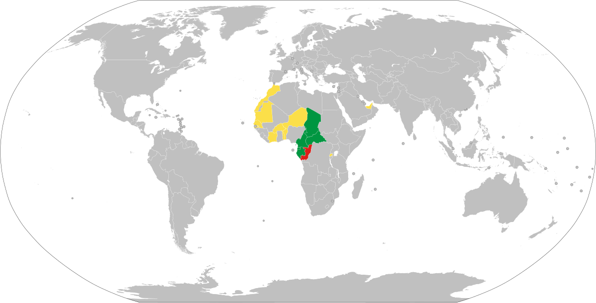 The Visa Policy of the Republic of Congo with grey countries needing a visa in advance. 