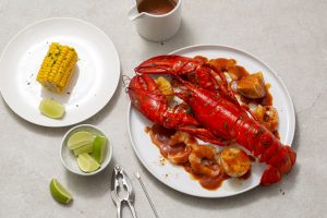 picture of a seafood boil