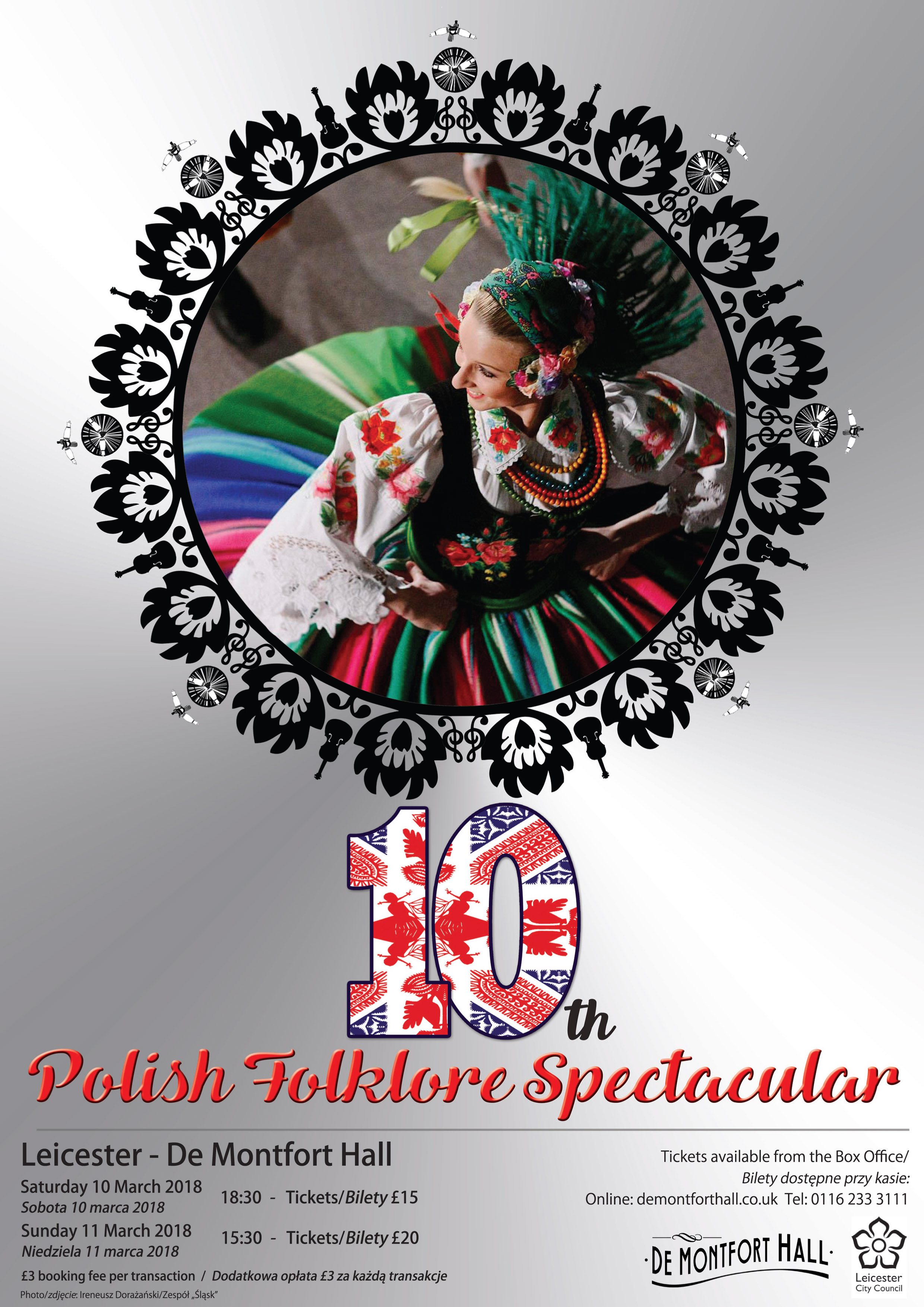 10th Polish Folklore Spectacular at De Montford Hall in Leicester 10-11 March 2018