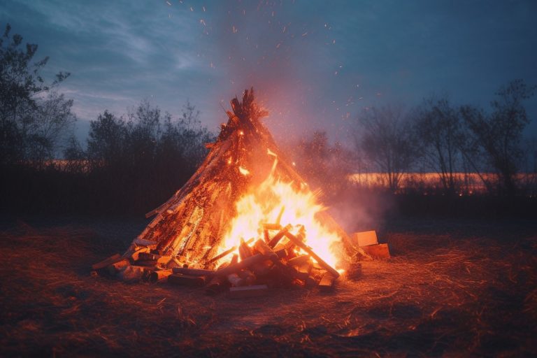 Valborgsfirande vid Ställplatsen i Tavelsjö