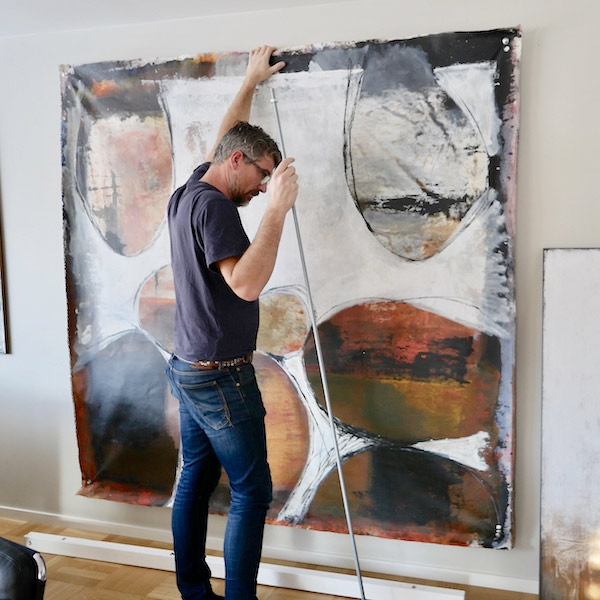 abstrakta stora tavlor i original tomas Vagner inspirerar