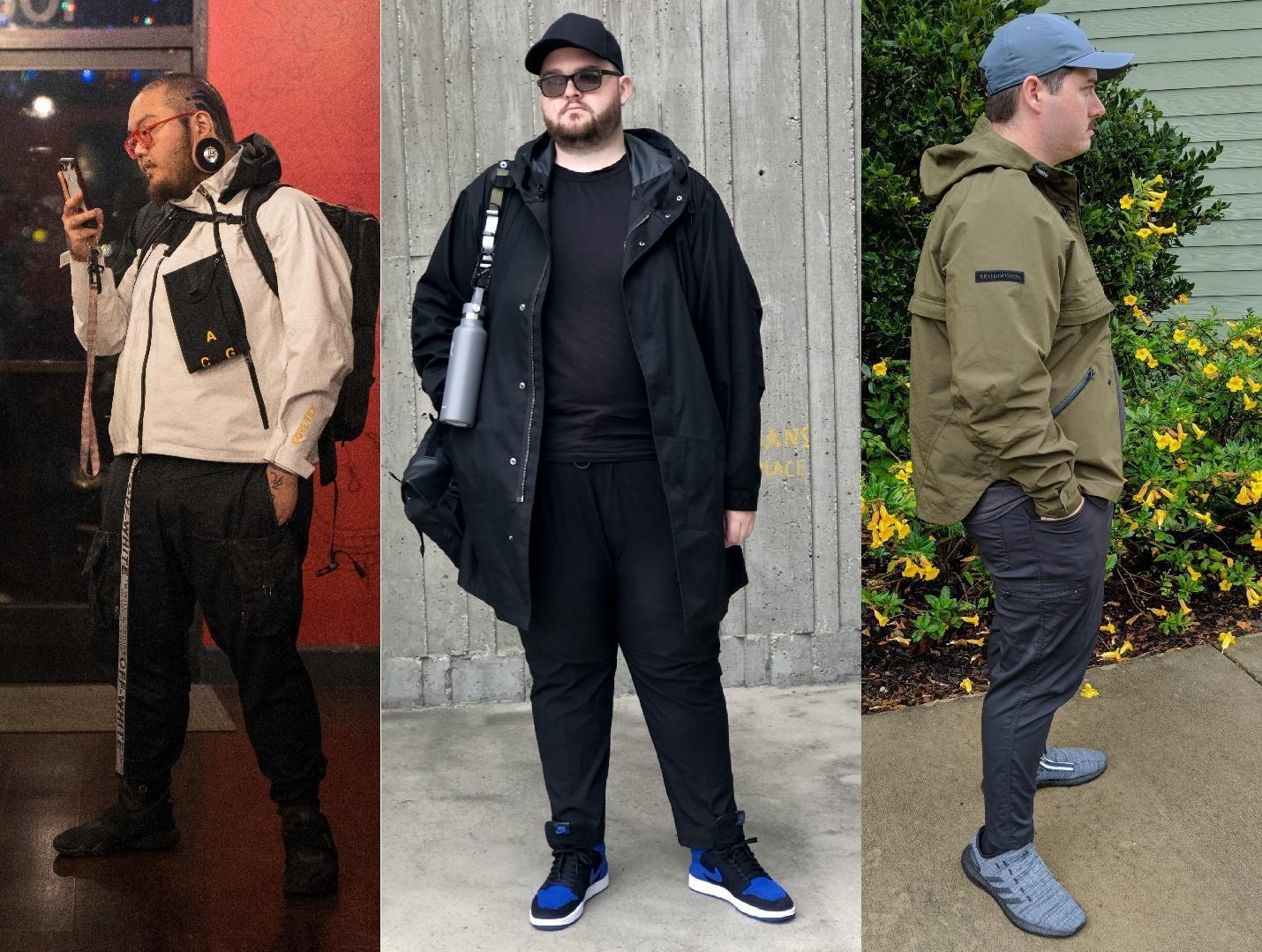 Summer Techwear Jacket Men Thin Hooded Windbreaker Workout Sports Coat  Fashion Streetwear Big Pocket Baggy Outerwear Tops Male