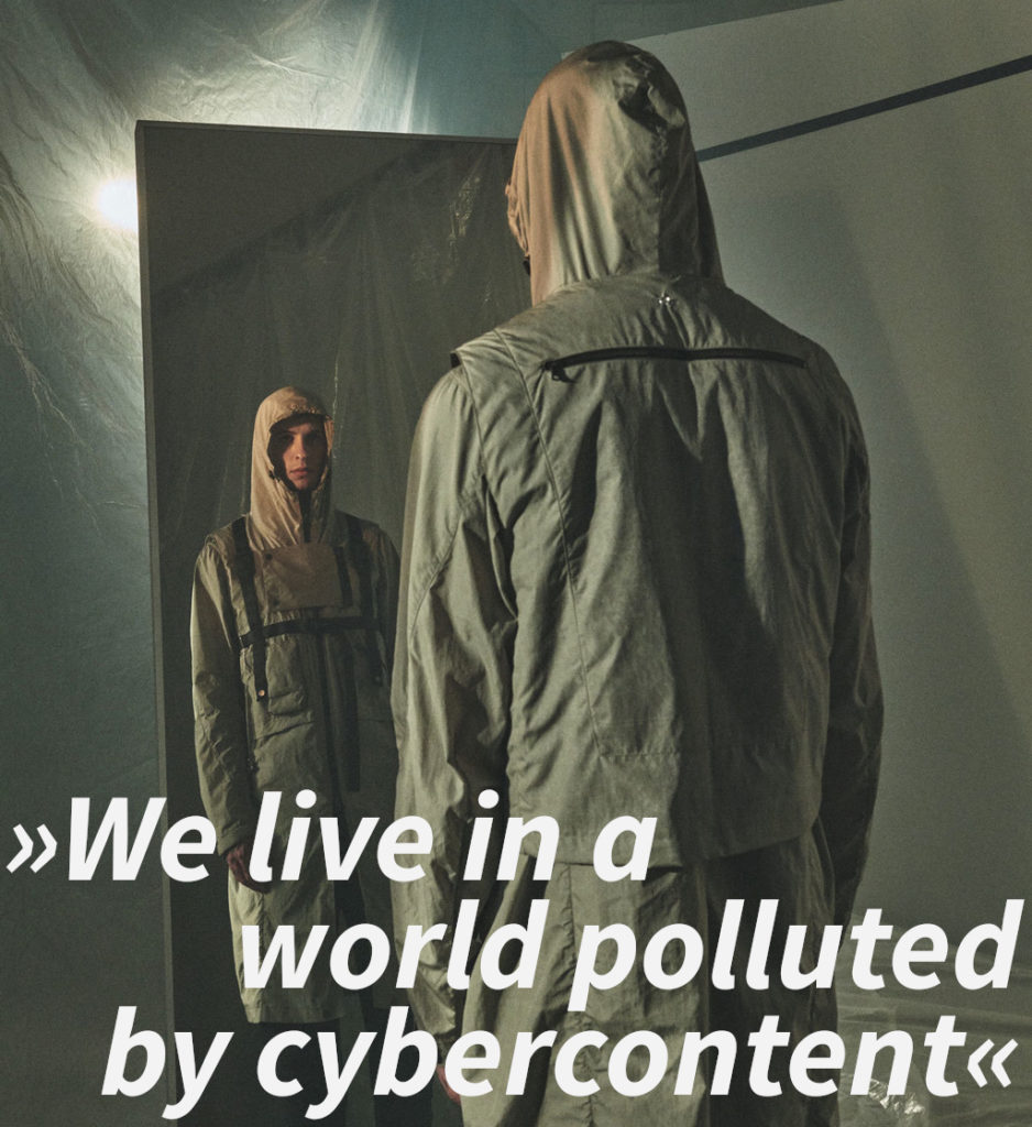 Enfin Levé Michael van Diem interview quote: "We live in a world polluted by cybercontent"