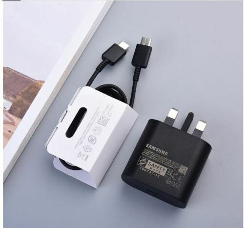 Samsung 25W Super Fast Charger Plug & CABLE Galaxy S21 S21+ Ultra 5G UK –  TCLINKS LIMITED