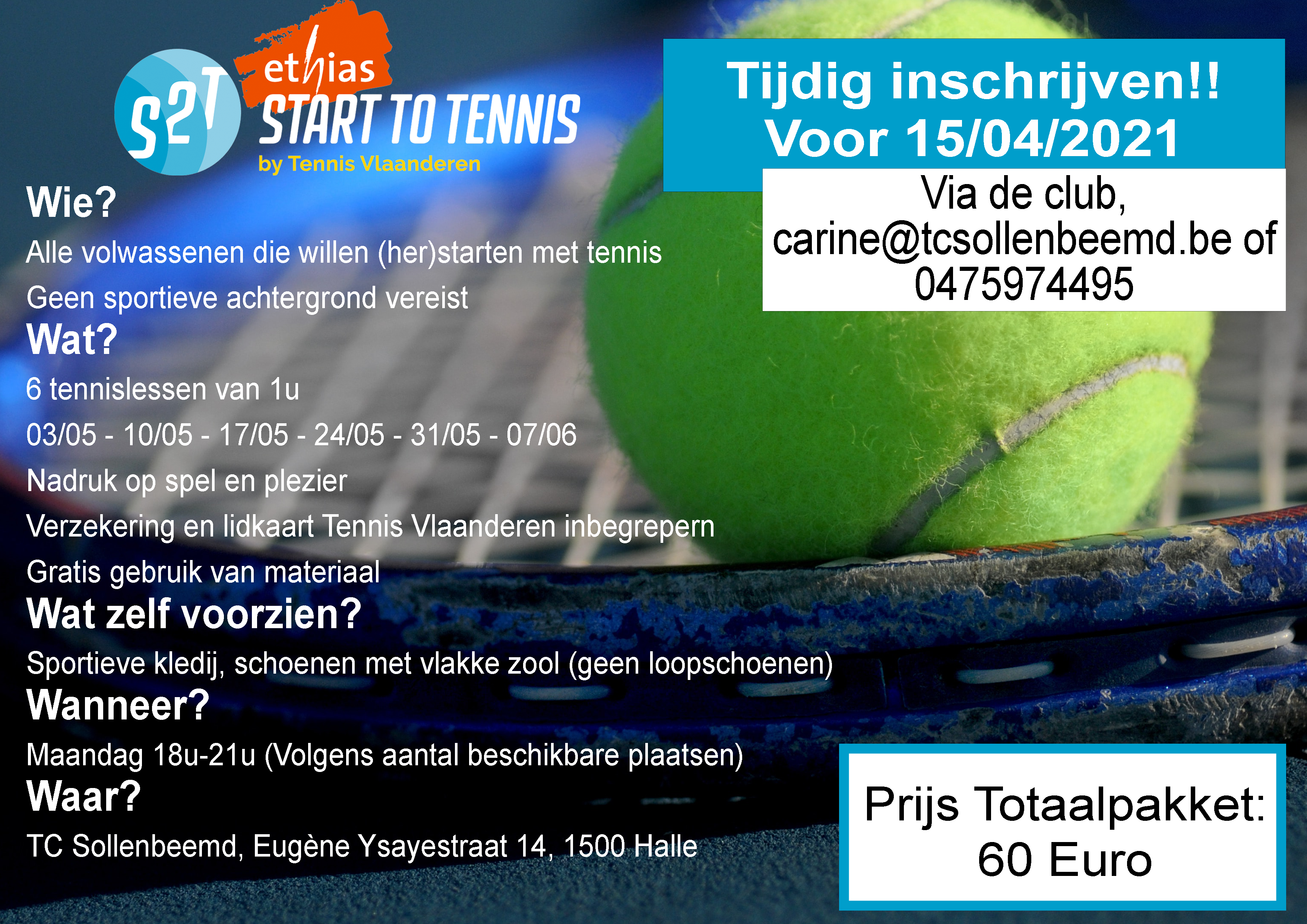 TC Sollenbeemd » Start 2 Tennis 2021