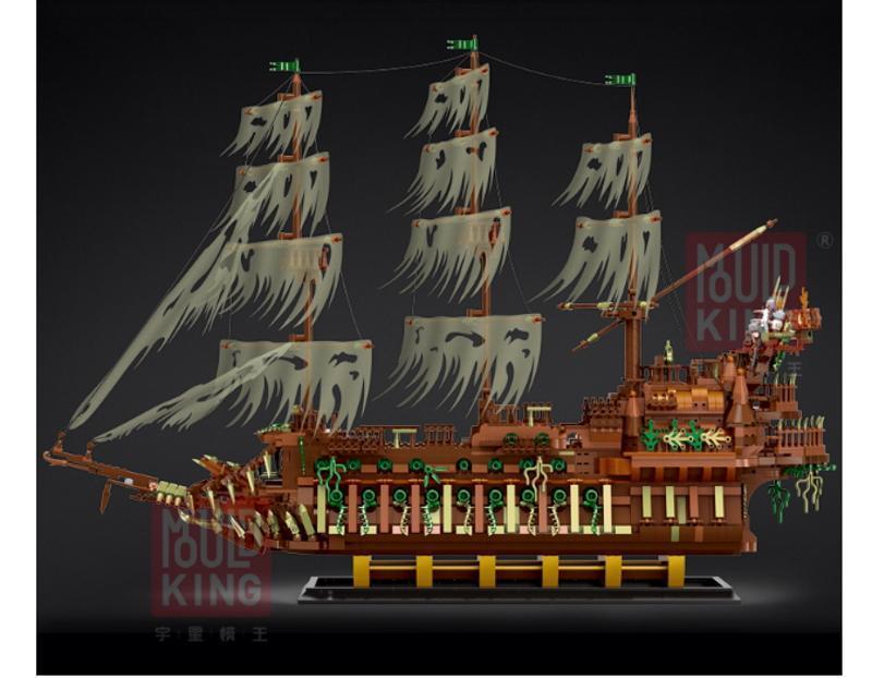 Statek widmo latający holender trójmasztowiec z klocków kompatybilnych z LEGO