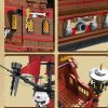 Zamiennik LEGO: statek piracki trójmasztowiec Pirate Revenge z 10 armatami