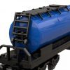 Cysterna kolejowa: niebieski wagon z klocków kompatybilnych z LEGO