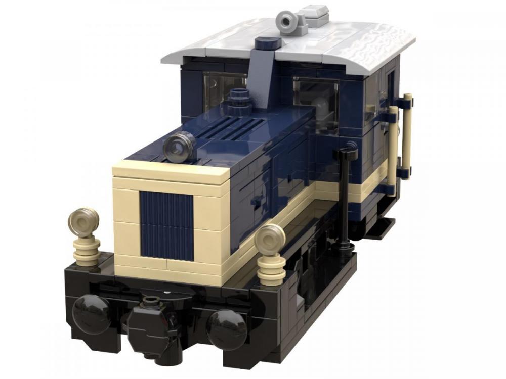 Lokomotywa spalinowa „KÖF III” 8W kompatybilna z klockami LEGO