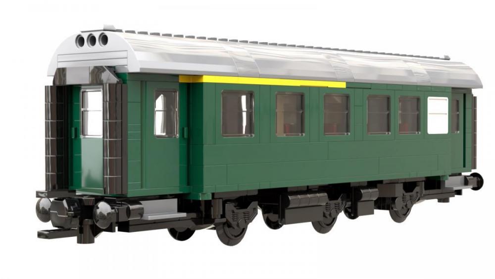 Przebudowany wagon 1. i 2. klasy 8W z klocków kompatybilnych z LEGO