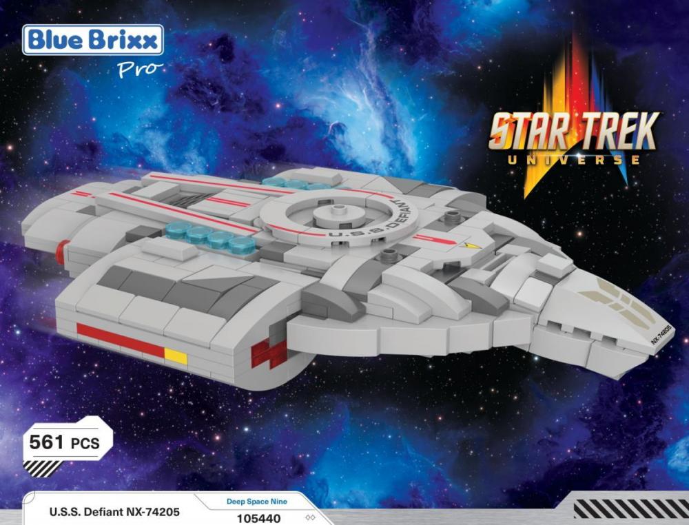 Star Trek USS Defiant NX-74205 średni zestaw klocki kompatybilne z LEGO