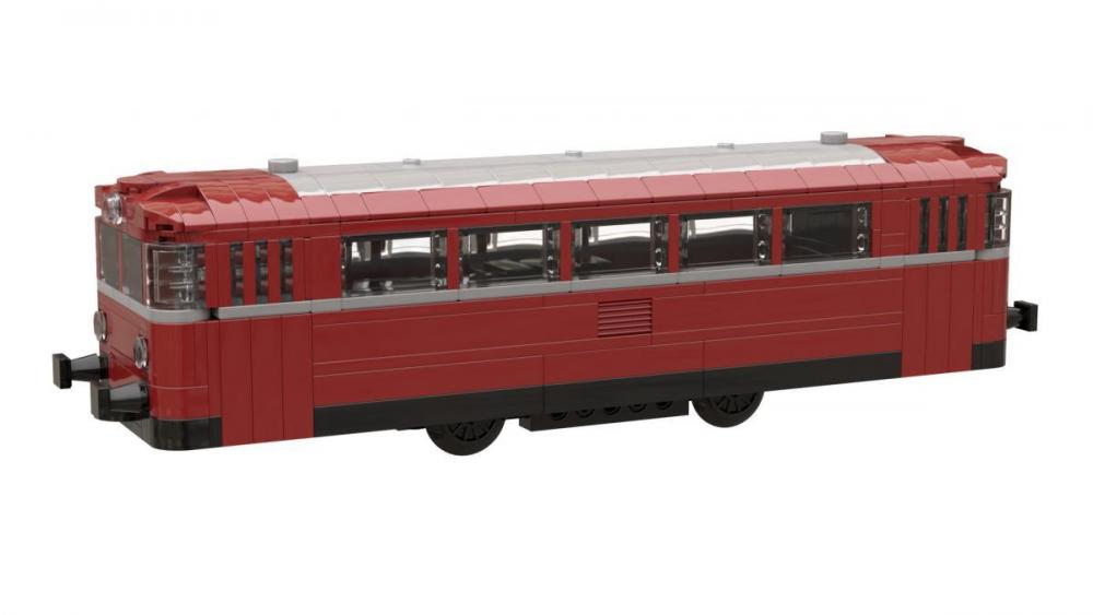 Szynobus 8W – autobus szynowy z klocków kompatybilnych z LEGO