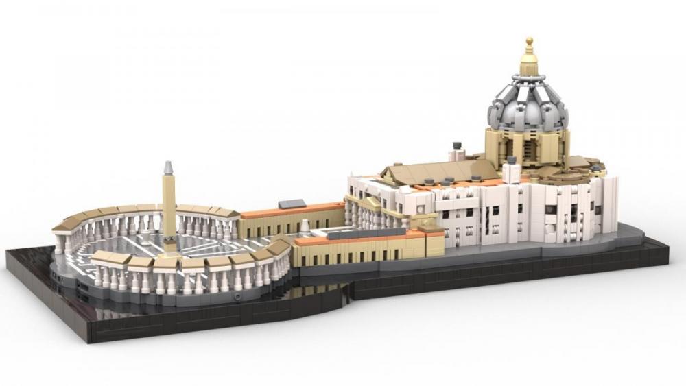 Zamiennik LEGO: Watykan Bazylika św. Piotra z klocków BlueBrixx