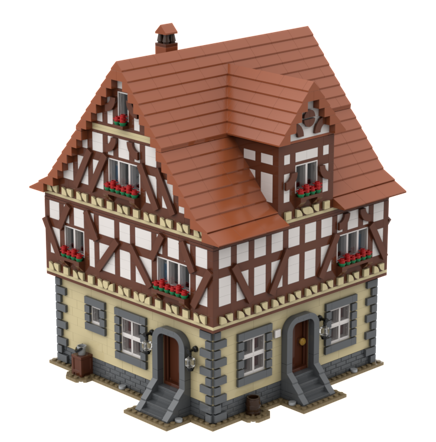 Wiejski dom: duży modular w stylu Fachwerk | alternatywa dla LEGO