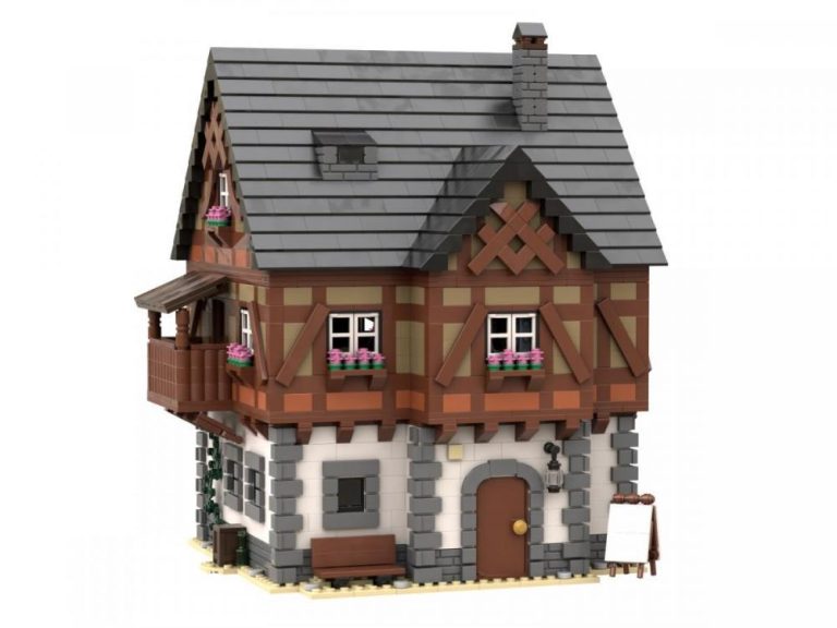 Restauracja w stylu Fachwerk budynek modułowy zamiennik LEGO