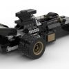 Czarny bolid 1972 wyścigówka Formuła - klocki kompatybilne z LEGO