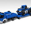 Ciężarówka pomocy drogowej z koparką THW - alternatywa LEGO