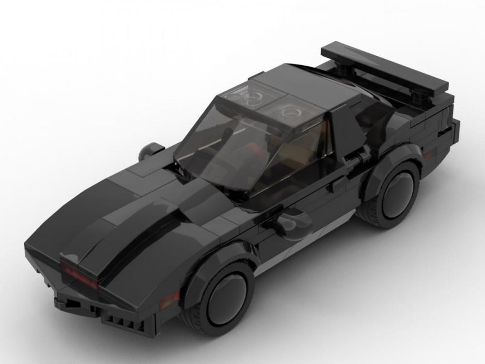 KITT mały, nieustraszony samochód z klocków kompatybilnych z LEGO