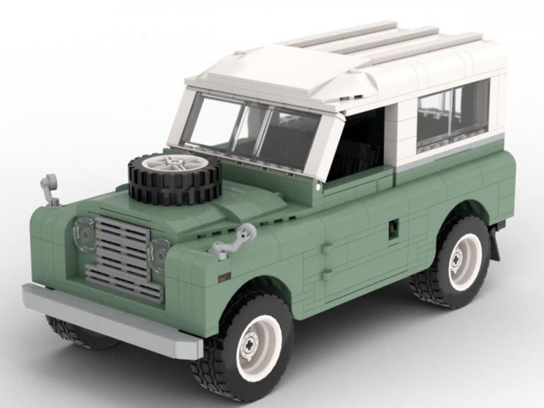 Samochód terenowy w stylu Land Rover Series II – zamiennik LEGO