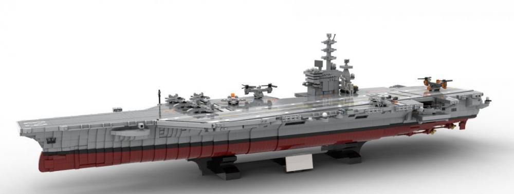 Lotniskowiec USS Nimitz CVN-68 BlueBrixx - zamiennik LEGO