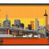 Zachód słońca na Manhattanie obraz 3D - zamiennik LEGO BlueBrixx
