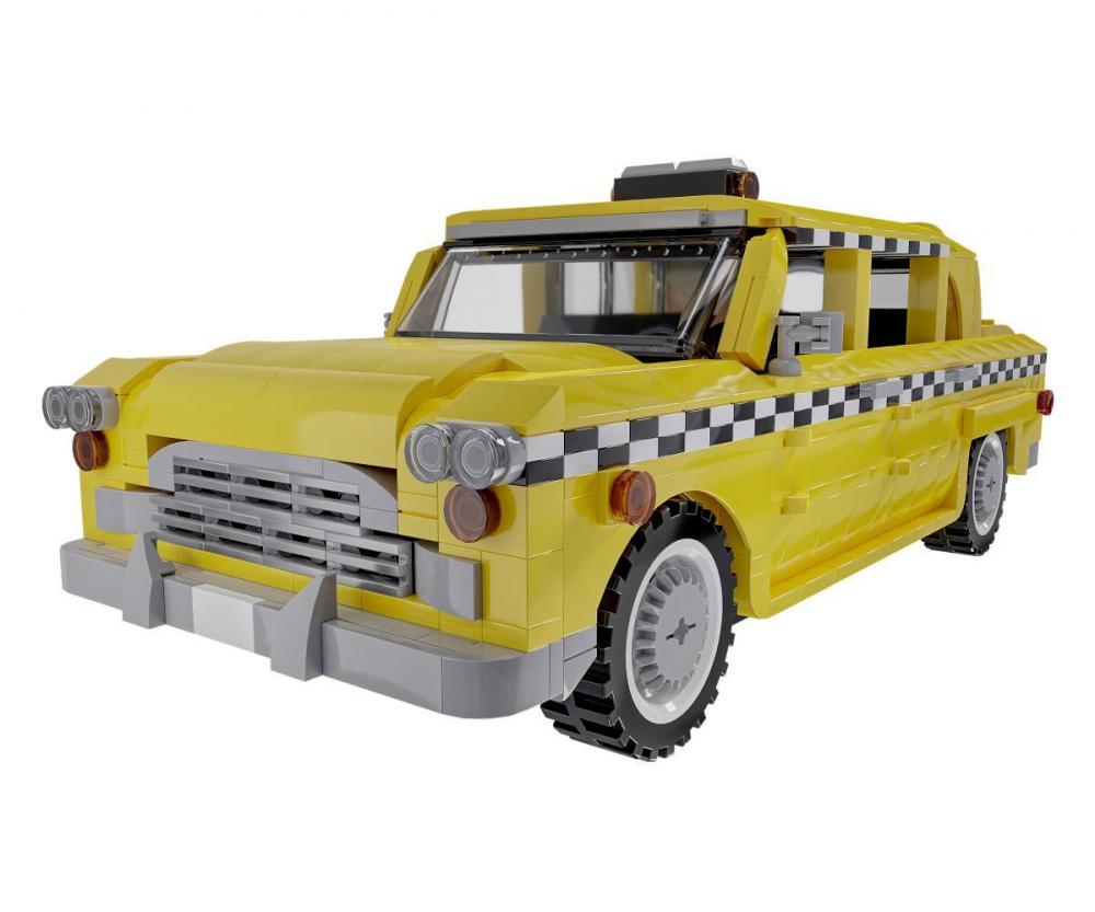 New York taksówka żółta z klocków kompatybilnych z LEGO
