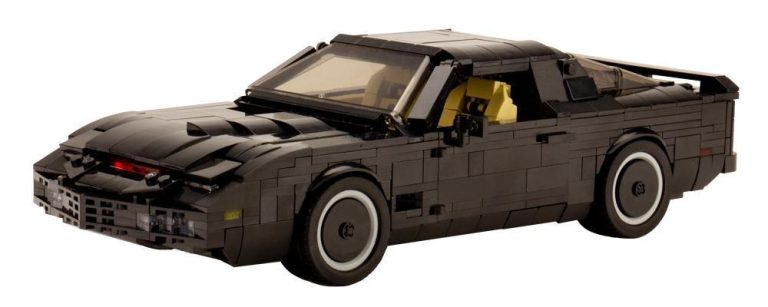 Nieustraszony samochód KITT z klocków kompatybilnych z LEGO