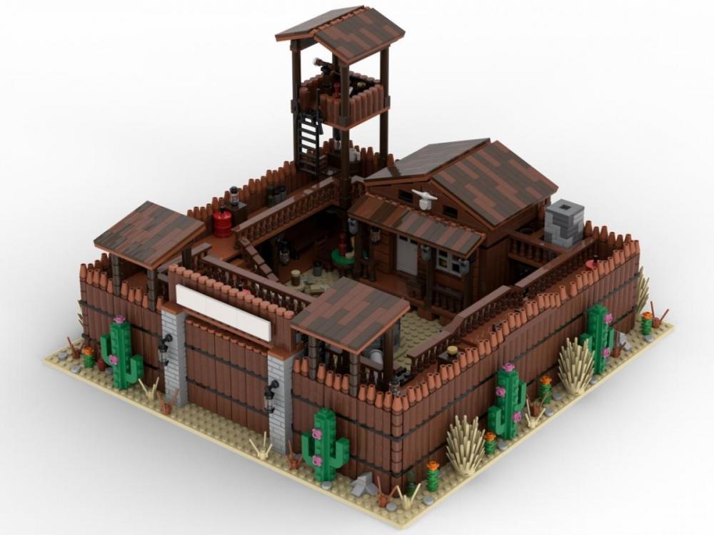 Fort Western modułowy bastion z dzikiego zachodu – zamiennik LEGO