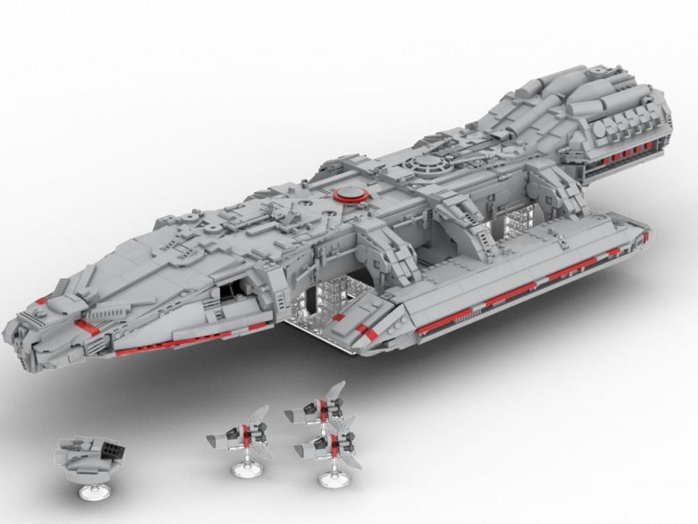 Battlestar Galactica statek kosmiczny BlueBrixx zamiennik LEGO