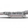 Battlestar Galactica statek kosmiczny BlueBrixx zamiennik LEGO - widok w przekroju