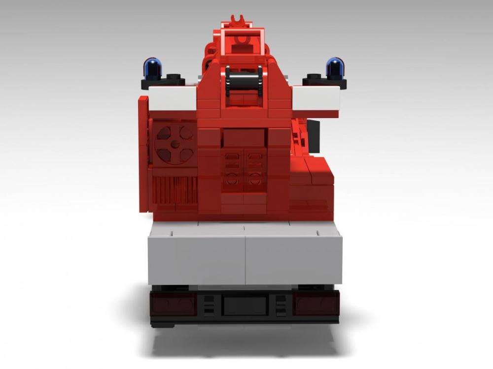 Żuraw ratunkowy straży pożarnej mobilny - zamiennik LEGO