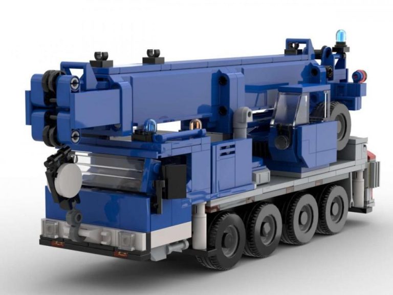 Żuraw samojezdny THW Niemcy ciężarówka pomocy – zamiennik LEGO