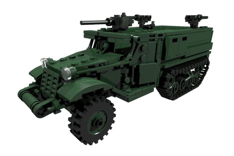 M2 Halftrack Armia USA II Wojna Światowa BlueBrixx zamiennik LEGO