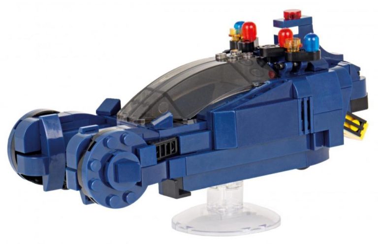 Mały Spinner w stylu Blade Runner z klocków kompatybilnych z LEGO