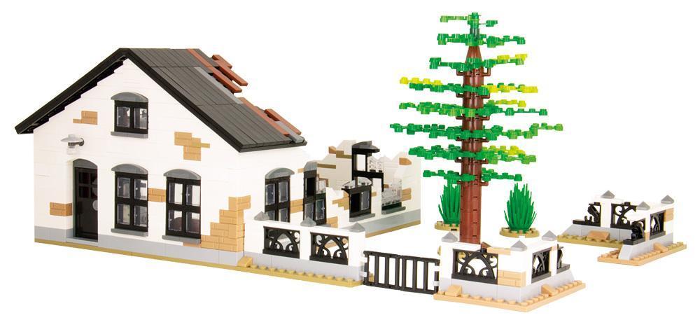 Ruina wiejkiego domu BlueBrixx z klocków kompatybilnych z LEGO
