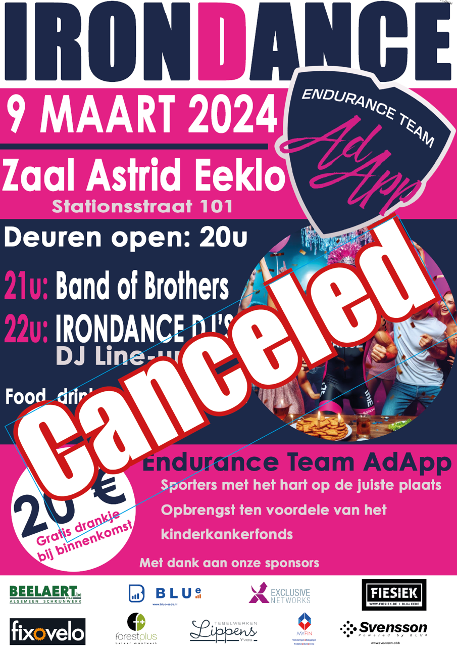 Uitstel is geen afstel : Irondance cancelled