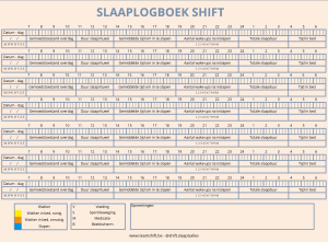 Slaaplogboek SHIFT