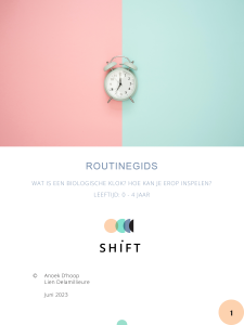 Routinegids, gratis download slaap en opvoeding, gratis slaapgids