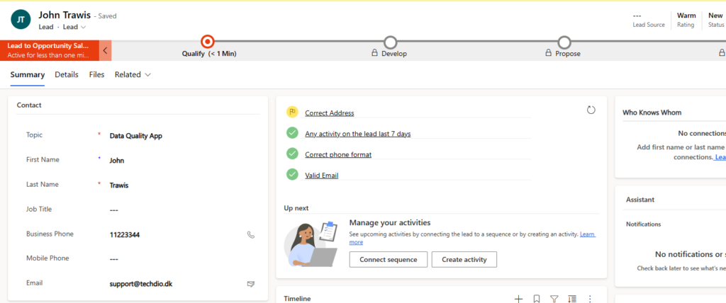 Techdio – Dynamics 365 data quality and migration
