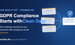 GDPR compliance and data quality in Dynamics 365 — duplicate records merged into one clean master record