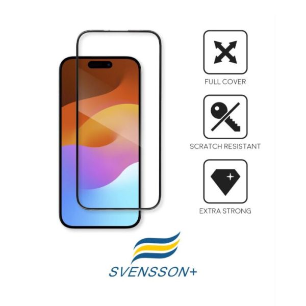 Skærmbeskyttelse Full-Cover Transparent iPhone 15 Pro