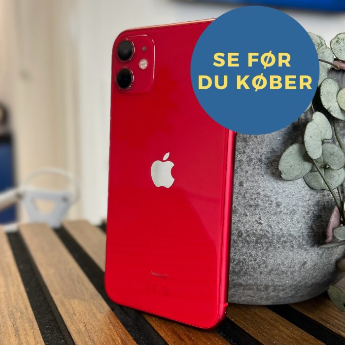 Apple iPhone 11 Rød 64GB Brugt - Flot Stand