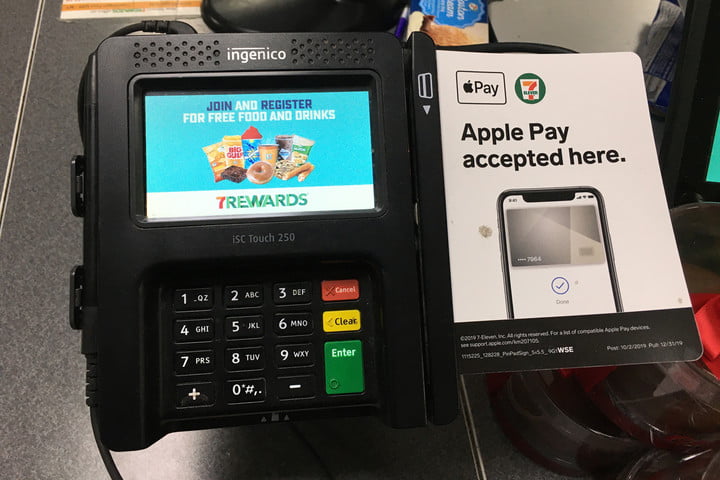 Apple Pay setup at the 7-11