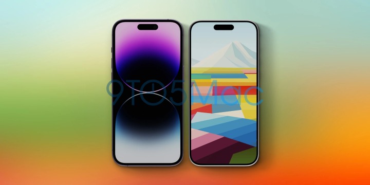 iPhone 15 Pro CAD render side by side