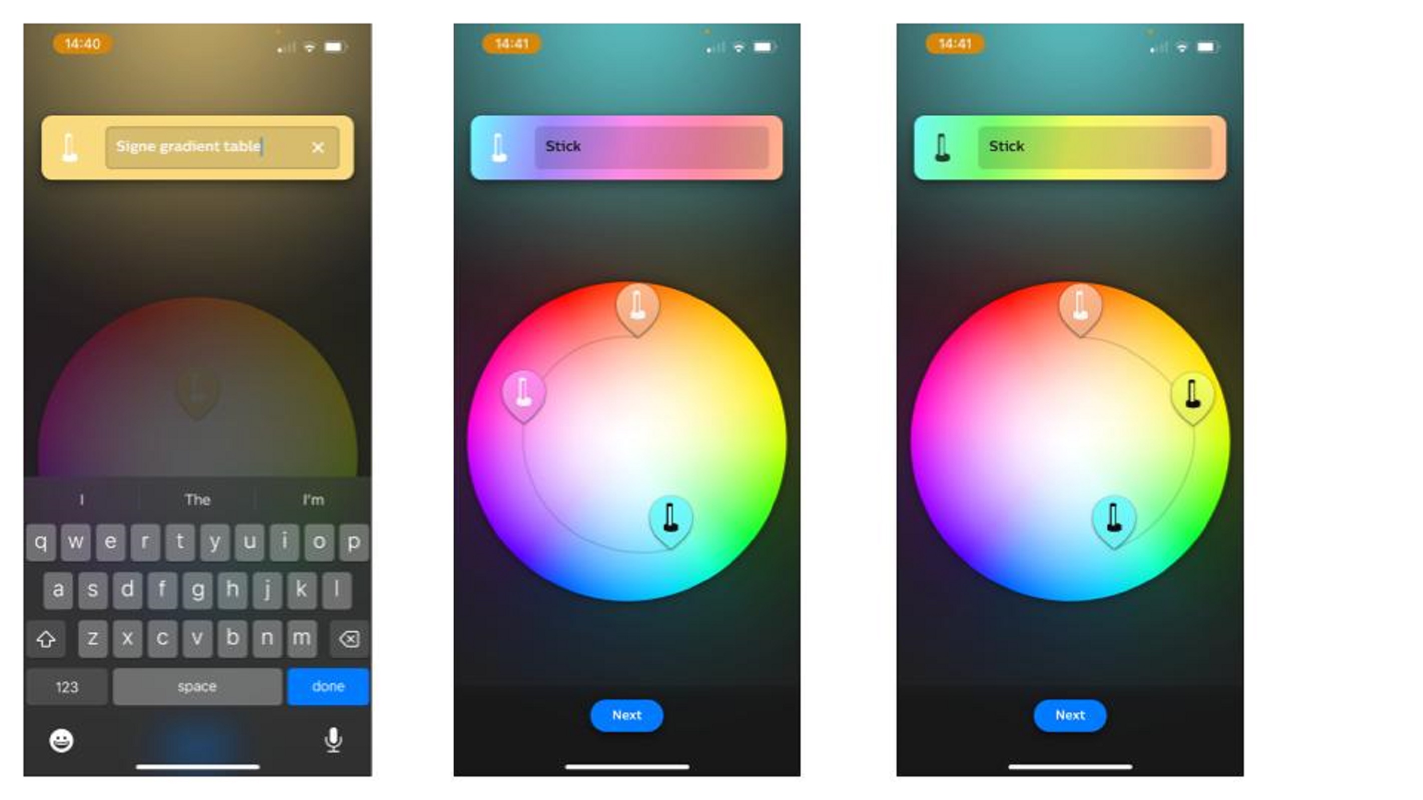 renaming hue light and adjusting colors