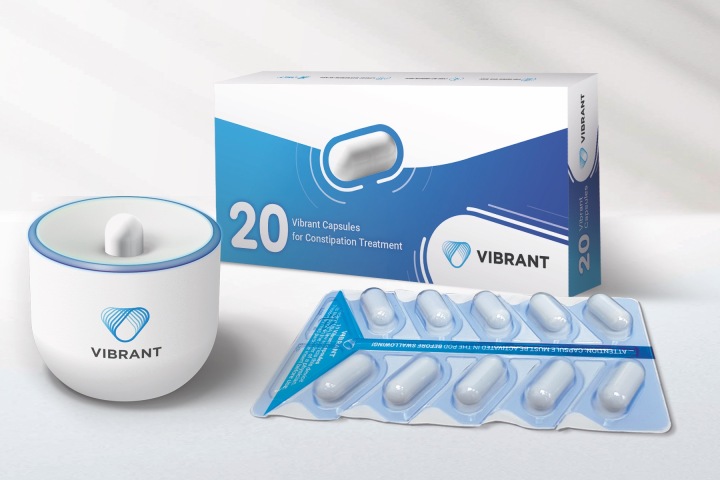 Vibrant vibrating capsule